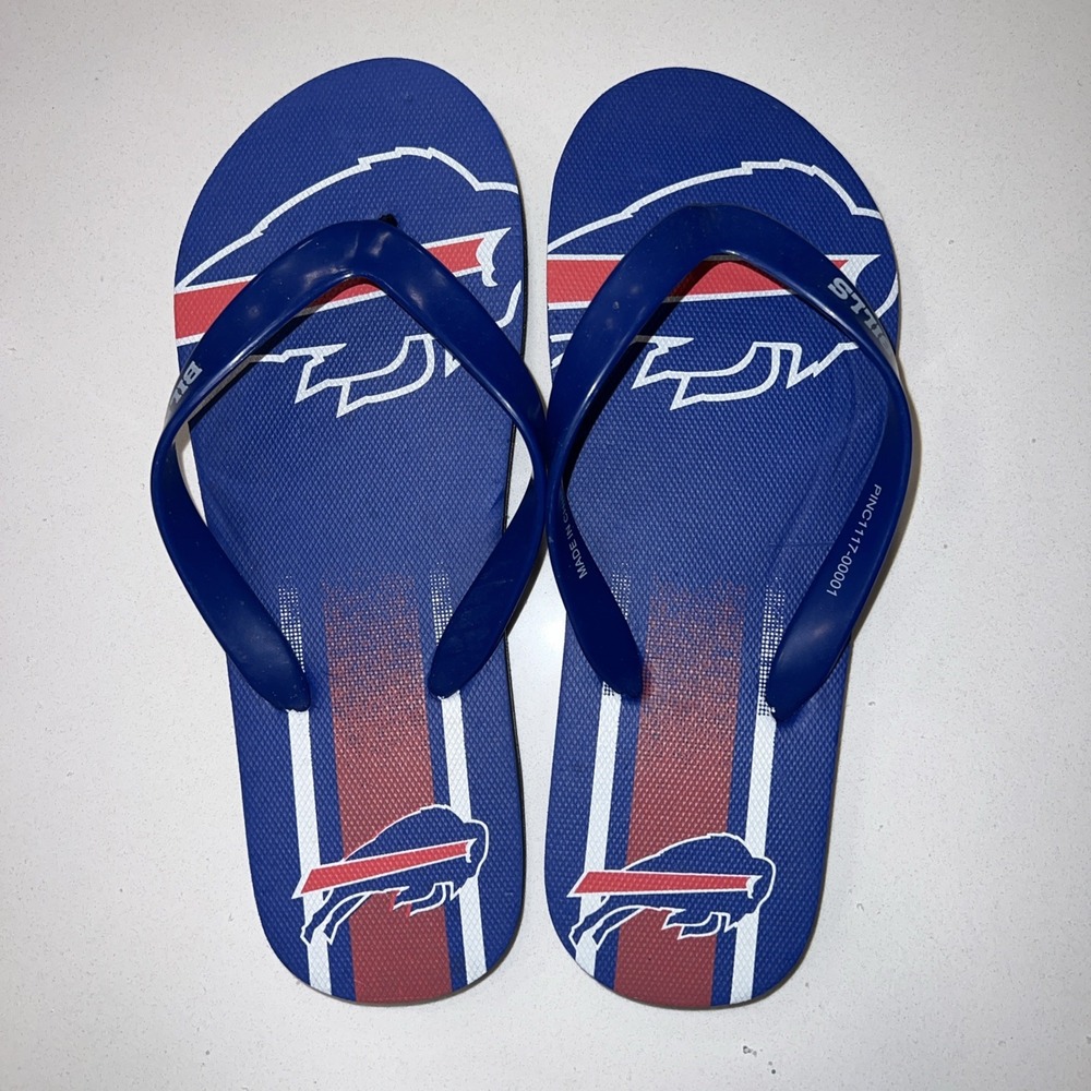 Buffalo Bills NFL Women's‎ Flip Flops Size 7.5-8 New W/o Tags